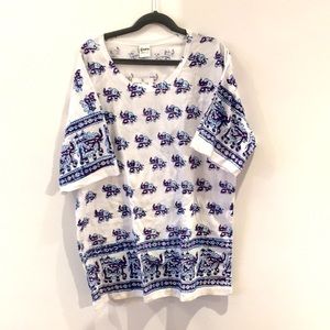 Geeta block-print tee